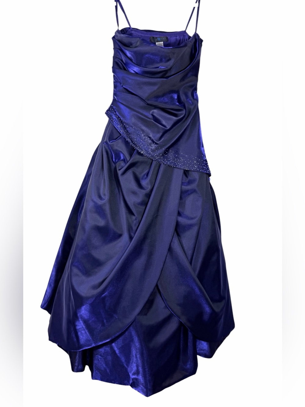 Strapless Sue Wong Nocturne Royal Sapphire /Royal Purple Iridescent Dress Formal - Picture 4 of 6